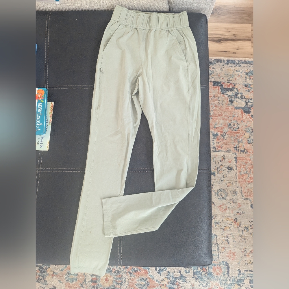 Light Green Casual Pants